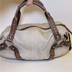 Vintage Botkier Cream Shoulder Grunge Y2K Hippie Bag Hipster Purse 00’s Rocker